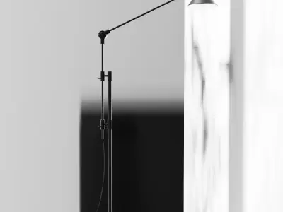 Odine Floor Lamp Black 3D model