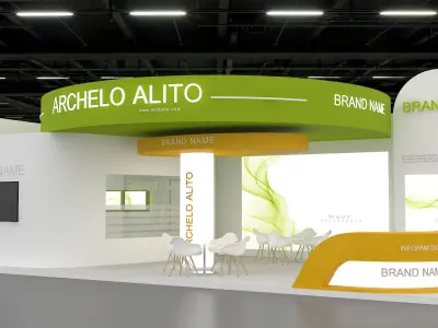 exhibition booth stand 3d model tradeshow 3D model