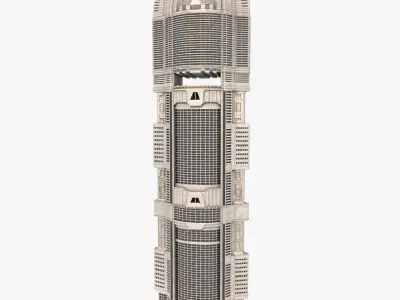 futuristic skyscraper 3D model