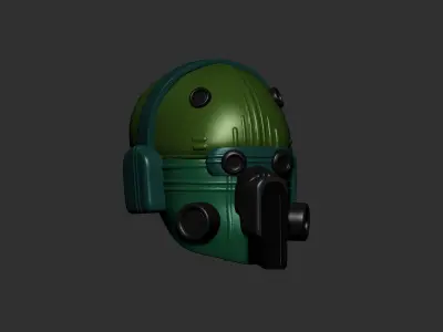 helmet high poly sculpt 3d printable  3D model 119