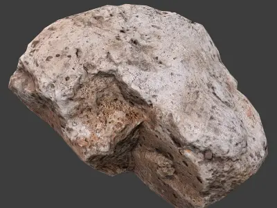 Cinder Debris Low-poly 3D model