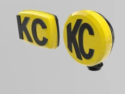 KC Lights for Marty McFly Hilux from Back to the Future 3D print model