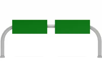 Highway Road Sign 3D model