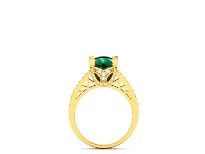 Women Ring  Render 3dm STL OBJ FBX Details 3D print model 226