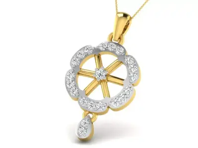 diamonds pendant 3D print model 44