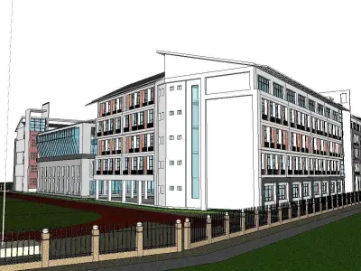 Region-City-School 01 3D model