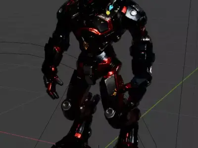 Mechsuit Low-poly 3D model