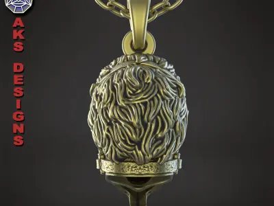 Biker pendant face mask v156 3D print model