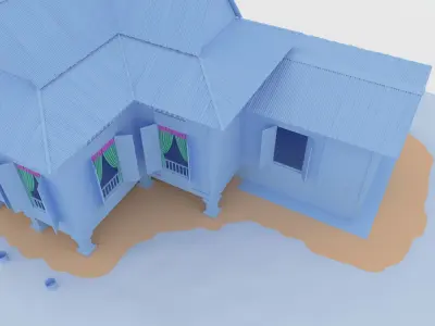 Rumah Kampong 3d TYPE 2 3D model
