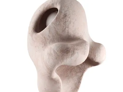  Fertility Form illuminated sculpture Low-poly 3D model