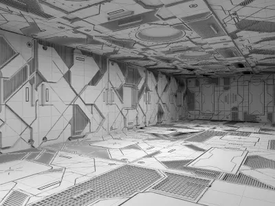 Sci-Fi Interior 101 3D model