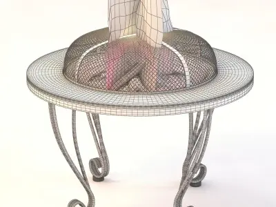 Outdoor Firepit 01 3D model