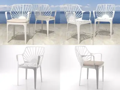 Sunrise armchair 3D model