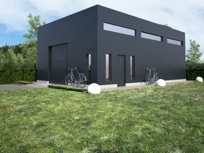  Garage technical space 3D model