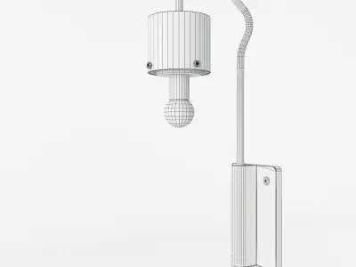 Bidone Wall Lamp 3D model