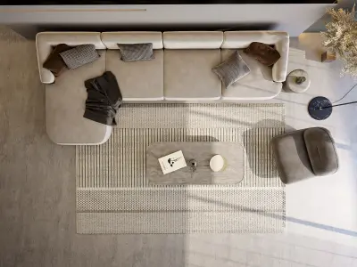 Interior Scene Living Room 19 3D model