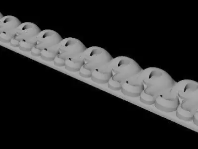 carved baguette  3D model order