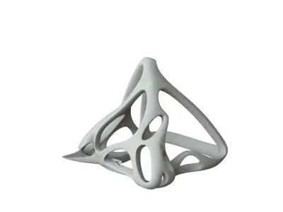 SciFi Cube Object No 61618 Low Poly Shape Low-poly 3D model