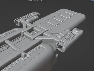 air cargo ship 3D model
