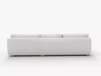 Axis 2 Piece Right Arm Double Chaise Sectional Sofa 3D model