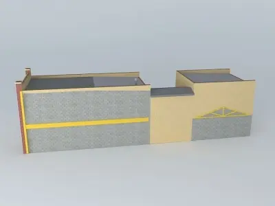 Row House 2 Free 3D model