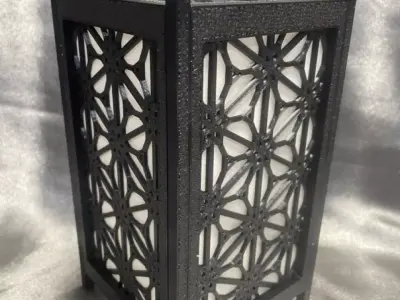 Kumiko Japanese Shoji Lantern - Kawari-urahana-kikkou 3D print model
