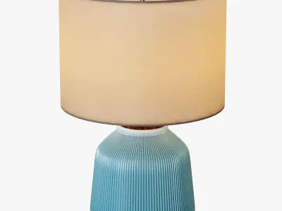 Roar Rabbit Ripple Ceramic Table Lamp 3D model