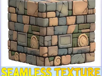 Stylized Wall Seamless Texture Texture 105