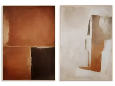 Abstract Painting Frame set 3D model 488