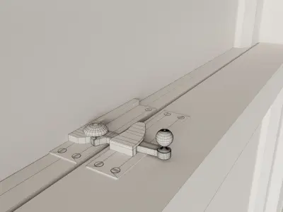 Triple Sash Window 3D model