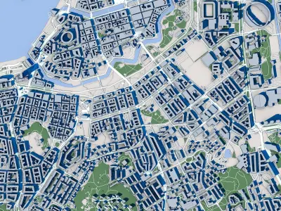 Gothenburg City Sweden 3D model
