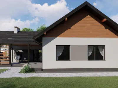 3D model of a country house 3D model