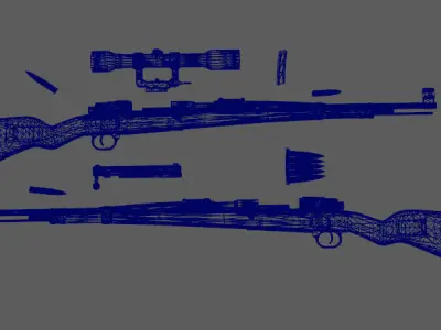 kar98kfolio Low-poly 3D model