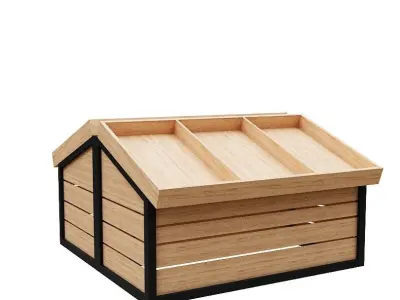 Stall models Low-poly 3D model