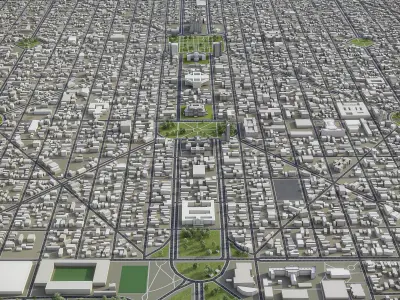 La Plata Low-poly 3D model