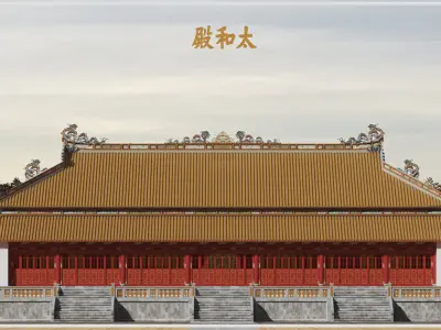 DIEN THAI HOA - HUE - VIETNAM 3D model