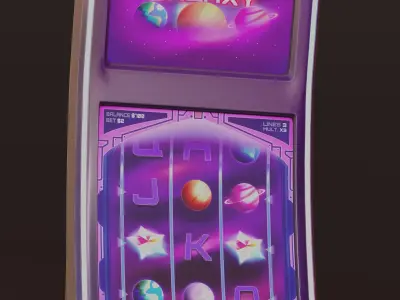 Casino Slot Modern - For Virtual Casino Games 3D model
