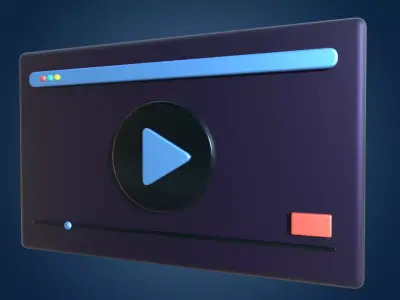 3D app web Icon Low-poly 3D model-05 Low-poly 3D model