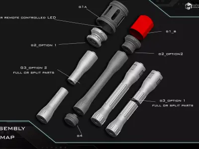 WW2 Grav charges 3D print model