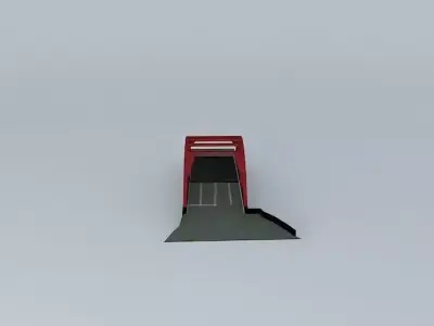 East Town screen sea bridge Free 3D model