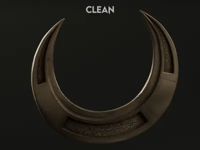 Moon Knight Moon Daggers Low-poly 3D model