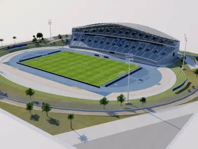 Estadio Ciudad de Malaga - Spain 3D model