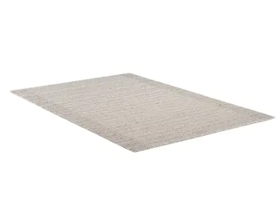 HADIZA WOOL RUG Cream 3D model