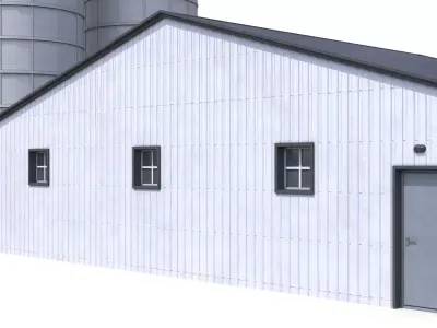 Farm Building 21 PBR Low-poly 3D model