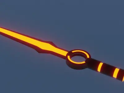 Scifi Sword Pack Low-poly 3D model