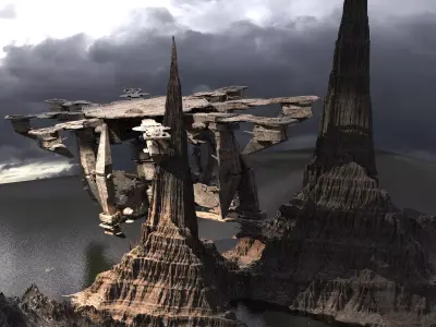 Mars Gods platforms 3D model