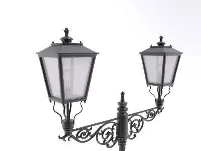Cast Iron Street Lamp 3D model