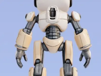 Robot 3D model 9