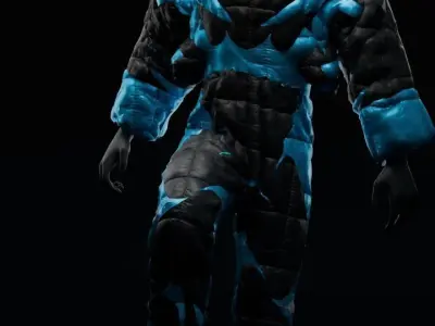 Sci-fi clo3d and marvelous designer outfit project file 3D model