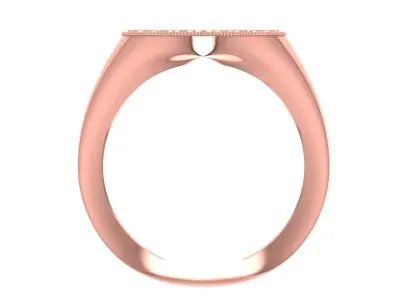 Solitaire Women Light Weight Band Ring 3D print model 42